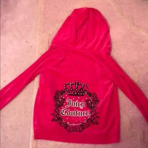 Juicy Couture pink zip up hoodie